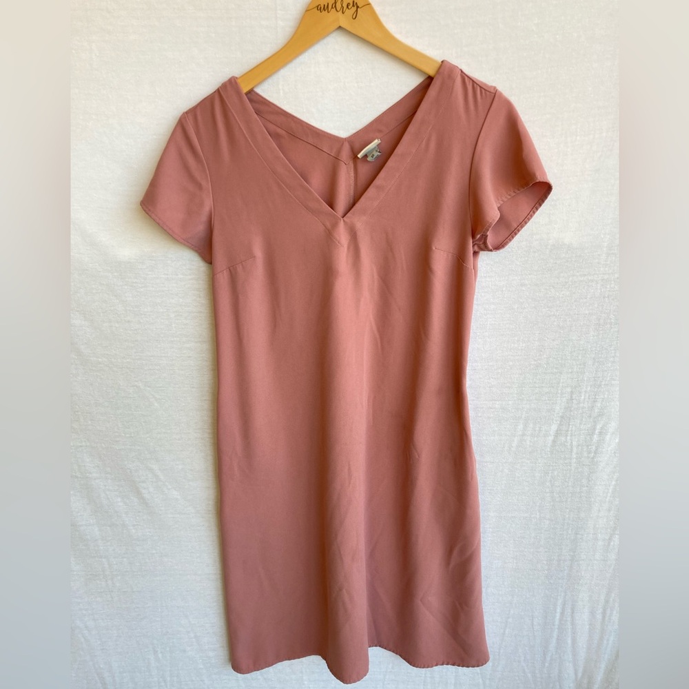 Target Womens Mauve Colored Dress w/ Pockets, Size XS (fits S-M)